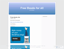 Tablet Screenshot of ebooks4all.wordpress.com