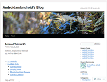 Tablet Screenshot of androidandandroid.wordpress.com