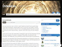 Tablet Screenshot of dyskinesis.wordpress.com