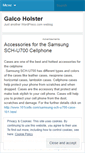Mobile Screenshot of galcoholsterinfo.wordpress.com
