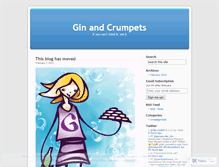 Tablet Screenshot of ginandcrumpets.wordpress.com