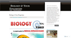 Desktop Screenshot of biologyatyourfingertips.wordpress.com