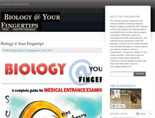 Tablet Screenshot of biologyatyourfingertips.wordpress.com