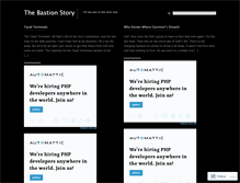 Tablet Screenshot of bastionstory.wordpress.com