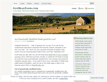 Tablet Screenshot of gotrealfood.wordpress.com