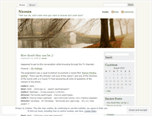 Tablet Screenshot of neosis.wordpress.com