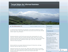 Tablet Screenshot of belajarkesehatan.wordpress.com