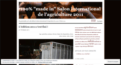 Desktop Screenshot of madeinsalonagriculture2011.wordpress.com