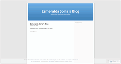 Desktop Screenshot of esmeraldasoria.wordpress.com