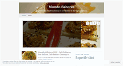 Desktop Screenshot of mundosabores.wordpress.com