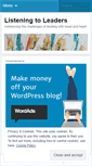 Mobile Screenshot of listeningtoleaders.wordpress.com