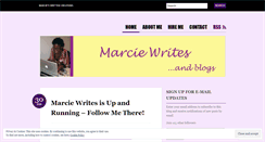 Desktop Screenshot of marciewrites.wordpress.com