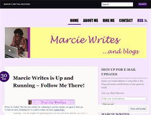 Tablet Screenshot of marciewrites.wordpress.com