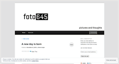 Desktop Screenshot of foto645.wordpress.com