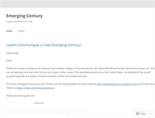 Tablet Screenshot of latamcommunique.wordpress.com