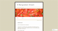 Desktop Screenshot of amangosteendream.wordpress.com