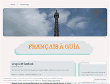 Tablet Screenshot of francaisaguia.wordpress.com