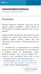 Mobile Screenshot of nanomedicinafisica.wordpress.com