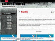 Tablet Screenshot of nanomedicinafisica.wordpress.com