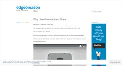 Desktop Screenshot of edgeoreason.wordpress.com