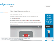 Tablet Screenshot of edgeoreason.wordpress.com