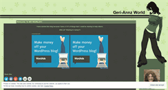 Desktop Screenshot of geriannzworld.wordpress.com