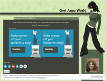 Tablet Screenshot of geriannzworld.wordpress.com
