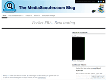 Tablet Screenshot of mediascouter.wordpress.com