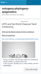 Mobile Screenshot of ontogenyphylogenyepigenetcs.wordpress.com