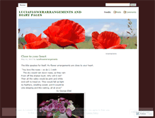 Tablet Screenshot of luciaflowerarrangements.wordpress.com