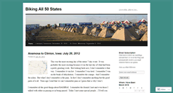 Desktop Screenshot of biking50states.wordpress.com