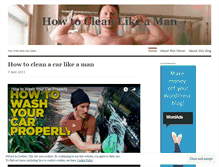 Tablet Screenshot of howtocleanlikeaman.wordpress.com