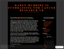 Tablet Screenshot of karenmcbride.wordpress.com