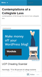 Mobile Screenshot of contemplationsofacollegiatemind.wordpress.com