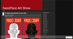 Desktop Screenshot of face2faceartshow.wordpress.com