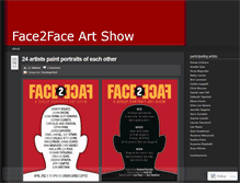 Tablet Screenshot of face2faceartshow.wordpress.com