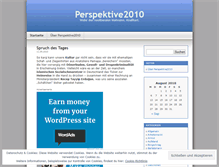 Tablet Screenshot of perspektive2010.wordpress.com