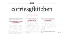 Desktop Screenshot of corriesgfkitchen.wordpress.com