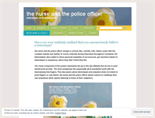 Tablet Screenshot of nurseandpoliceofficer.wordpress.com