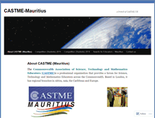 Tablet Screenshot of castmemauritius.wordpress.com