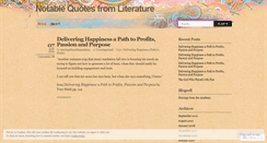 Desktop Screenshot of literaryquotes.wordpress.com