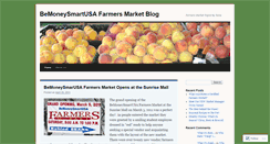 Desktop Screenshot of bemoneysmartfarmersmarket.wordpress.com