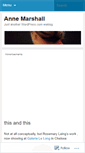 Mobile Screenshot of annemarshall.wordpress.com