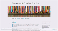 Desktop Screenshot of museumsandcreativepractice.wordpress.com