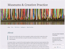 Tablet Screenshot of museumsandcreativepractice.wordpress.com