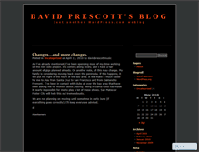 Tablet Screenshot of davidprescottmusic.wordpress.com