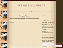 Tablet Screenshot of lasttrueromantic.wordpress.com