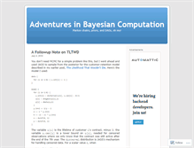 Tablet Screenshot of bayesiancomputation.wordpress.com