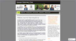Desktop Screenshot of aesopsvetcare.wordpress.com