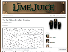 Tablet Screenshot of limejuiceboys.wordpress.com